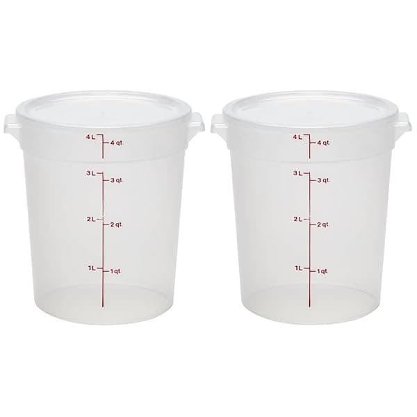 Cambro 4qt Dough Proofing Containers (2-pack)